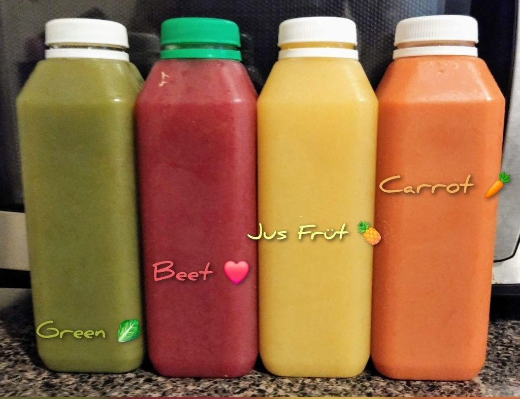 4 of our Various Cold-pressed Juices