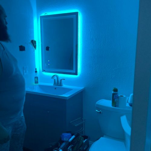 Mirror with LED project