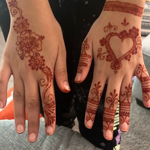 My daughter and I went for henna, and she did a gr