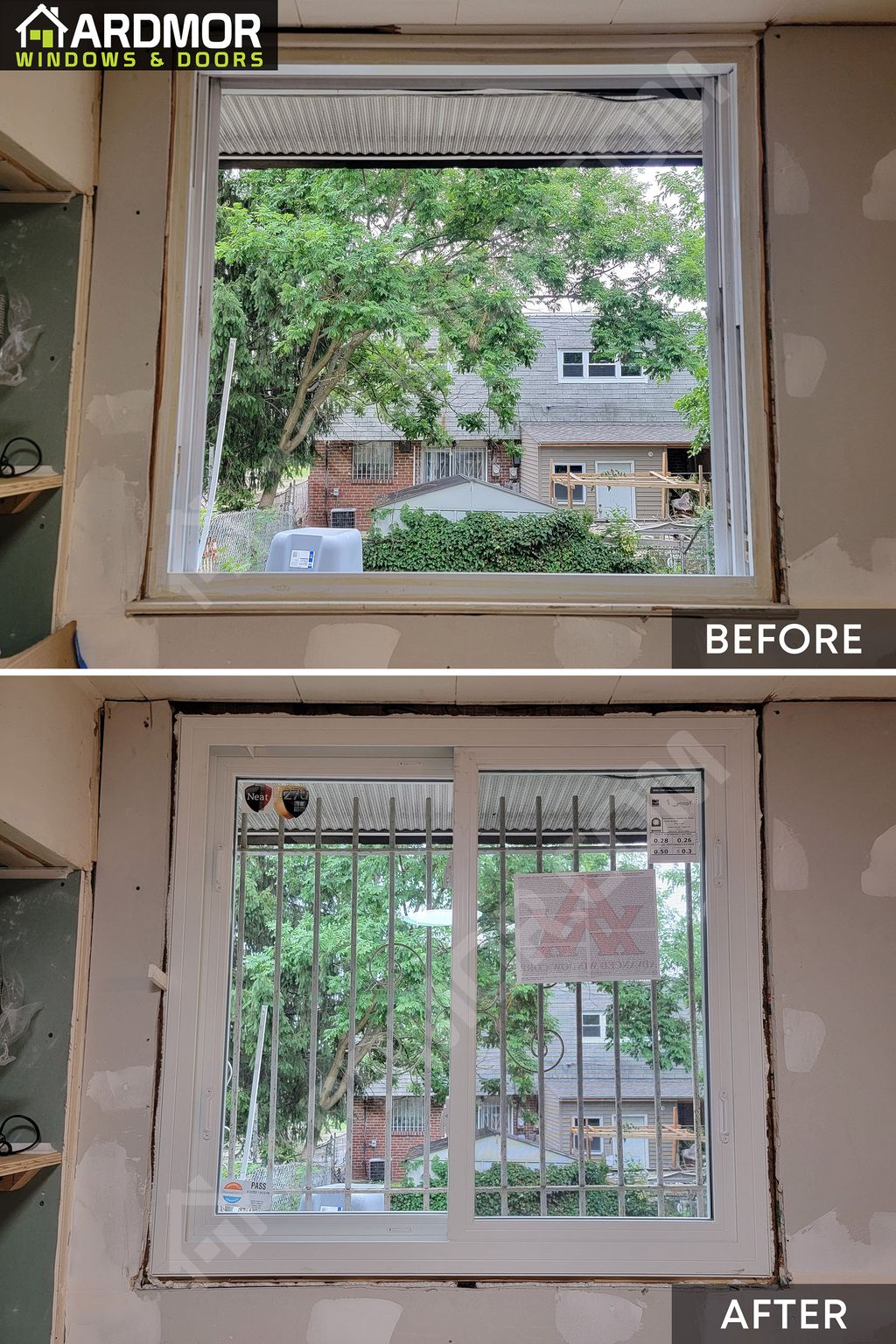 Advanced 6300 Series 2 Panel Single Sliding Window