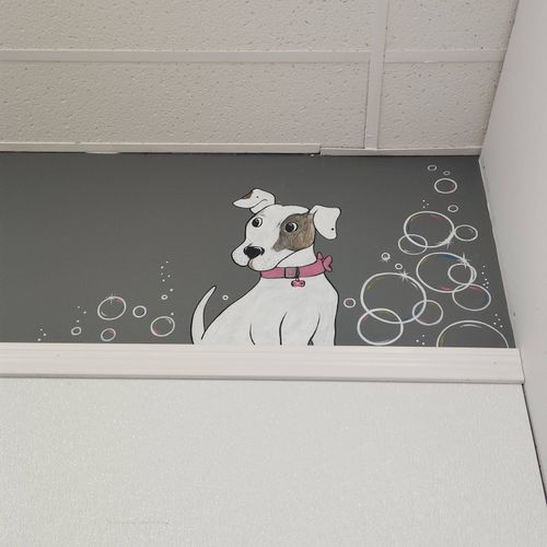 Mural for a pet grooming business 