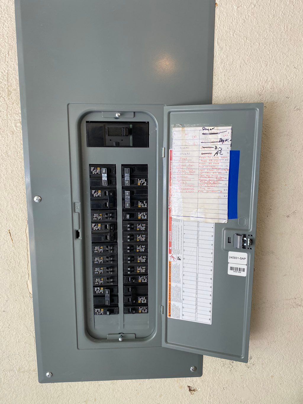 New panel installation and replacement.
