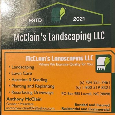 Avatar for McClain’s Landscaping LLC
