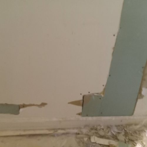 drywall repair before 