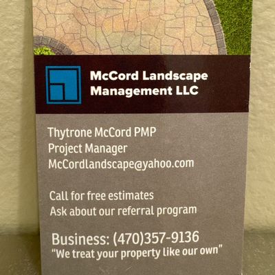 Avatar for McCord Landscape Management, LLC