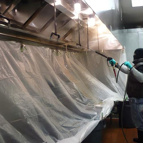 Vent cleaning for restaurants. 