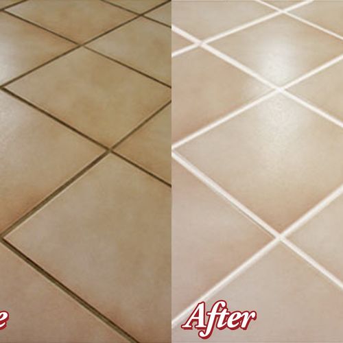 Tile Floor Before & After
