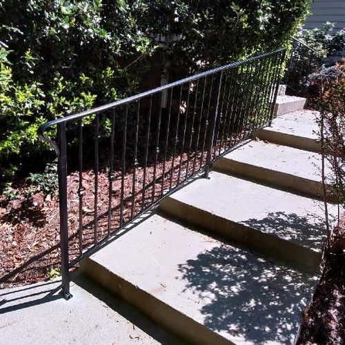 Iron handrail 
