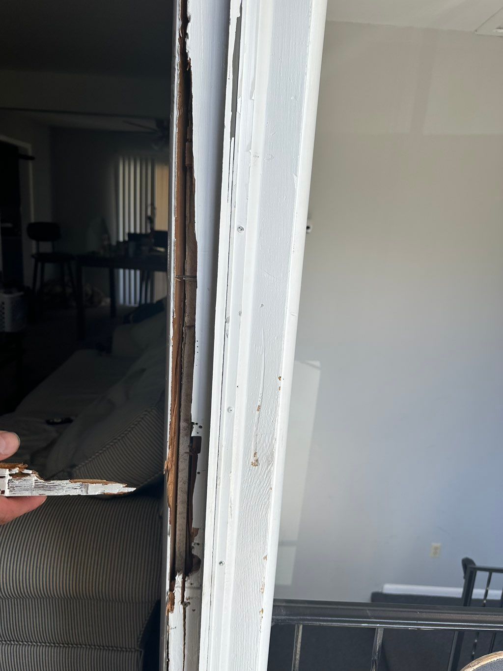 Door Jamb was busted 