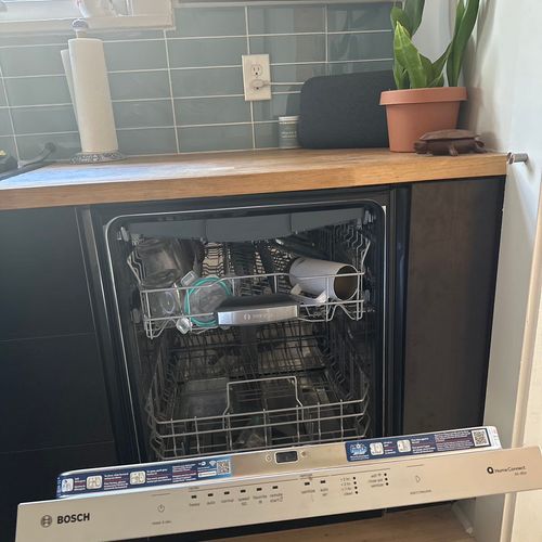 Rob completed a flawless custom dishwasher install