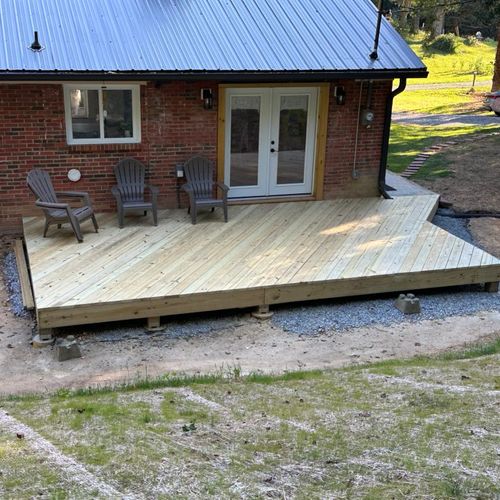 We can build your deck or complete repairs!