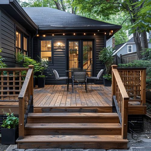Brian's renovation of our small deck was transform