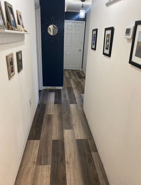 LVP in the hallway looks much better!