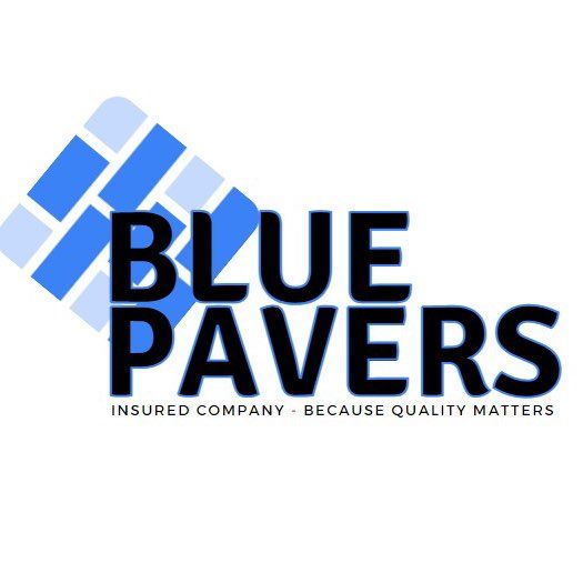Blue pavers