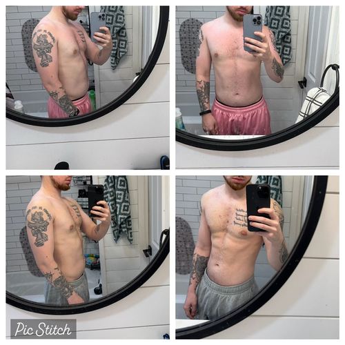 Cory lost 12lbs over 3 months while focusing on ma