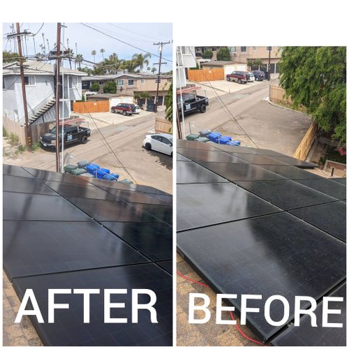 solar panels cleaning 