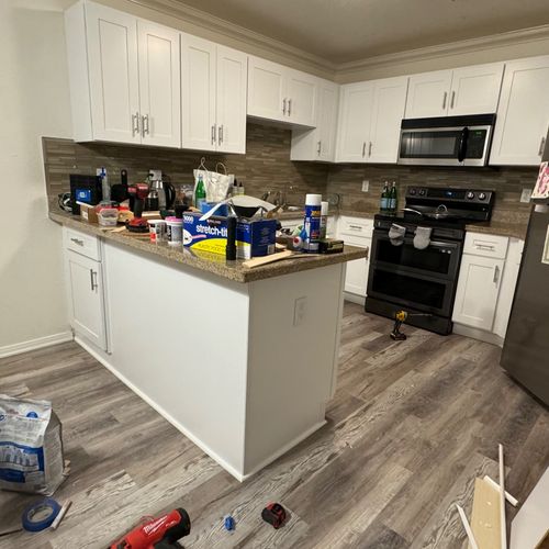 I had a kitchen installation project. Without repl