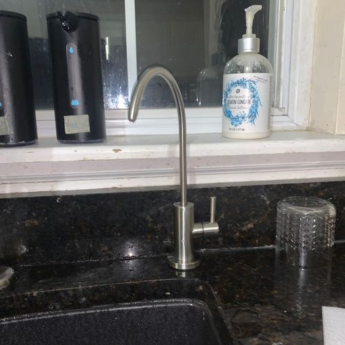 after faucet replacement