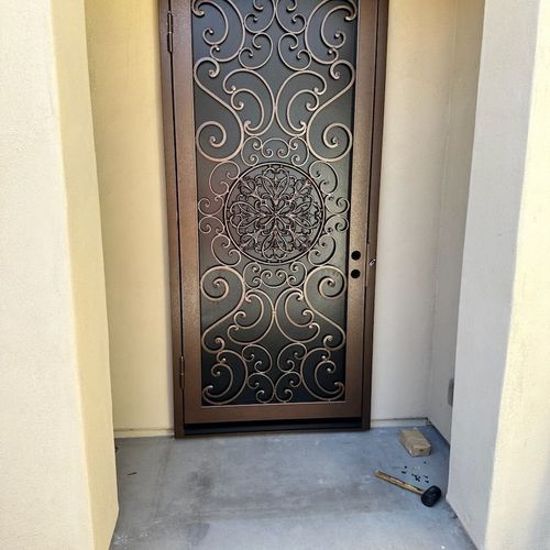 Infinity installed my security door and I could no