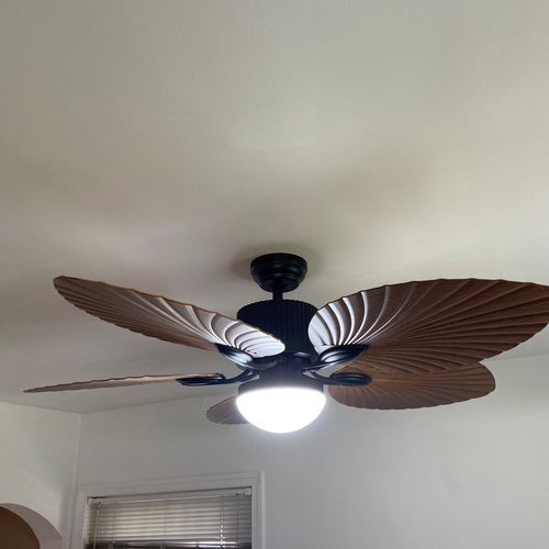 Ceiling fan/light install.