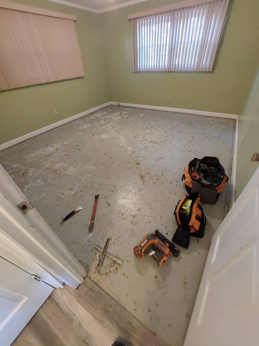 before Laminate flooring 