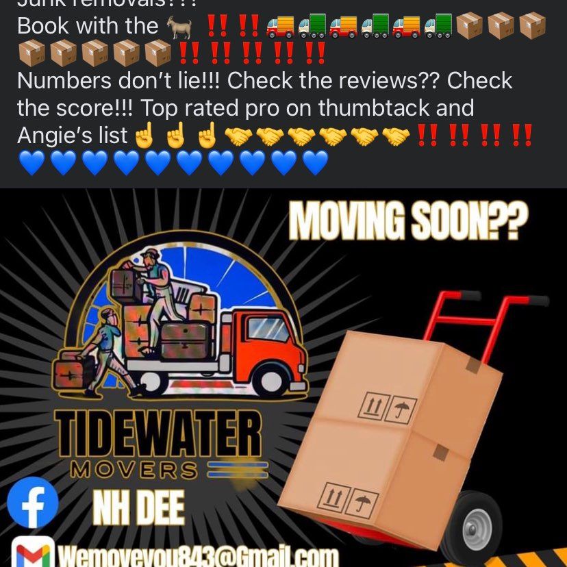 Tidewater movers!!