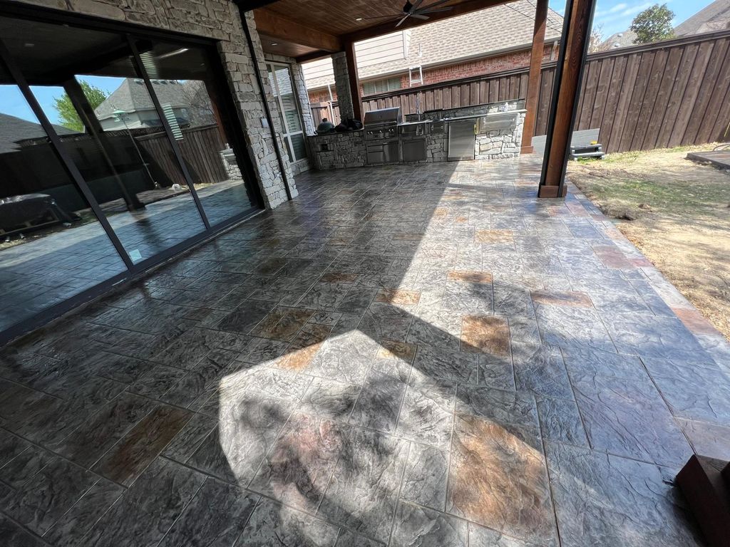 Concrete with Stamp 
