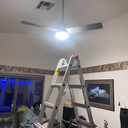Vaulted Ceiling Fan Replacement 