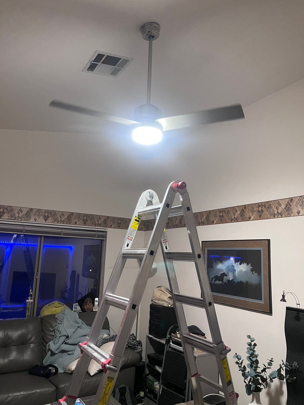 Vaulted Ceiling Fan Replacement 