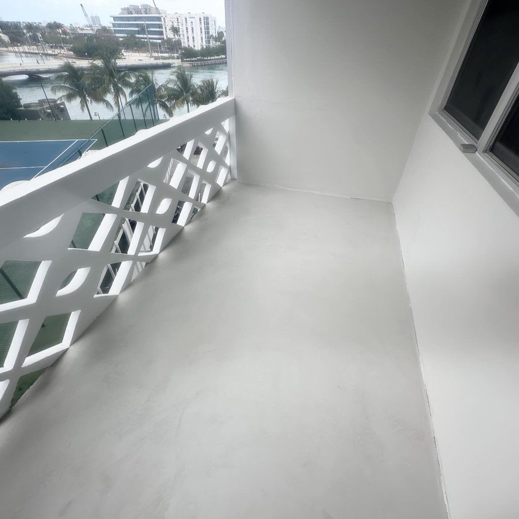 Micro cement floor renovation 