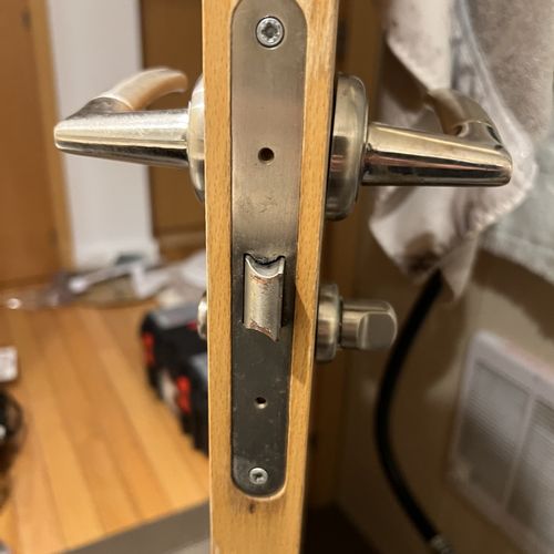 Door lock replaced