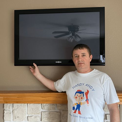 I recently had a TV installed by Andy, and I was p