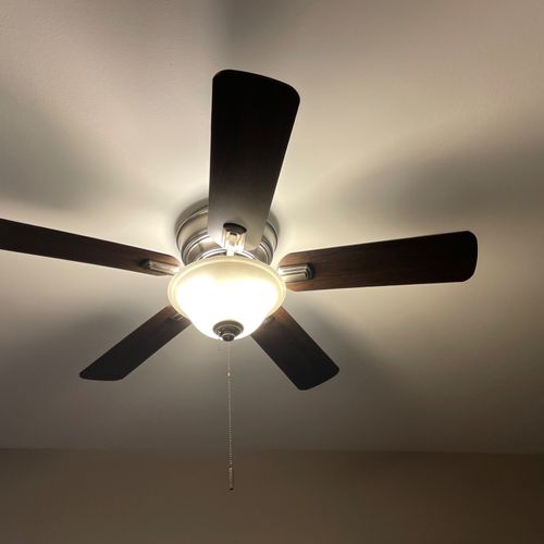 Great job with my fan installation!