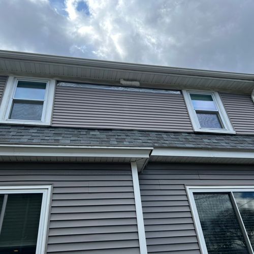Needed siding damage repaired from a storm. Luis w