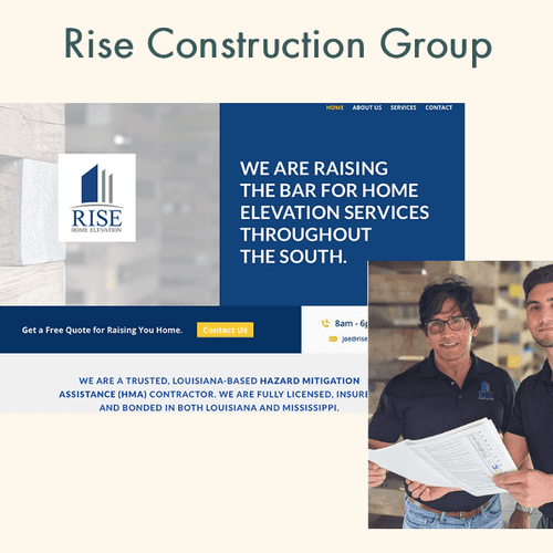 Rise Construction Group Website Design & Developme