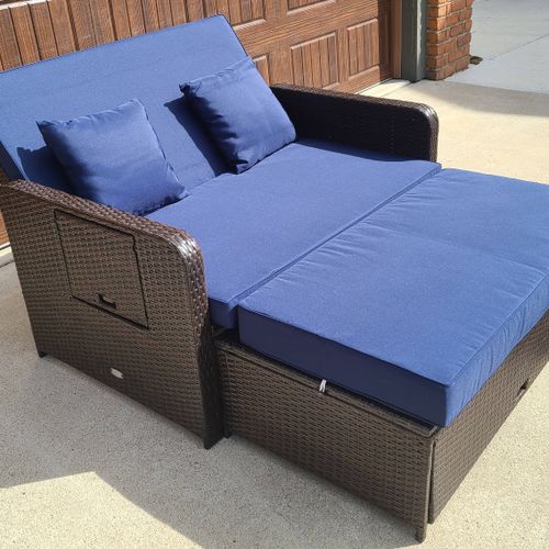 Outdoor Couch w/ Ottoman