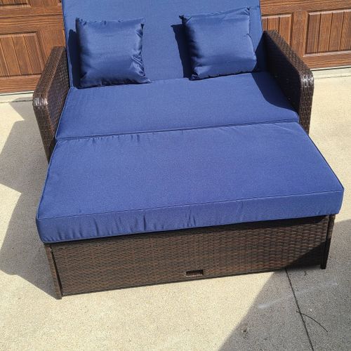 Outdoor Couch w/ Ottoman