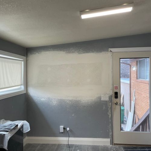 Window removal and drywall repair 