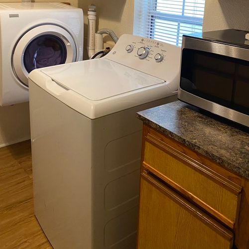William did an excellent job installing a washer/d