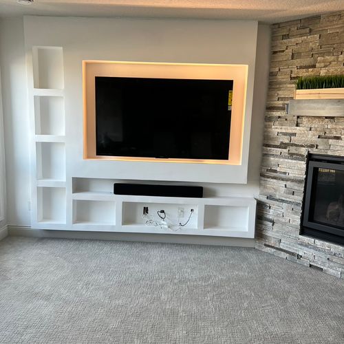 Modern tv stand design  in Plymouth MN 