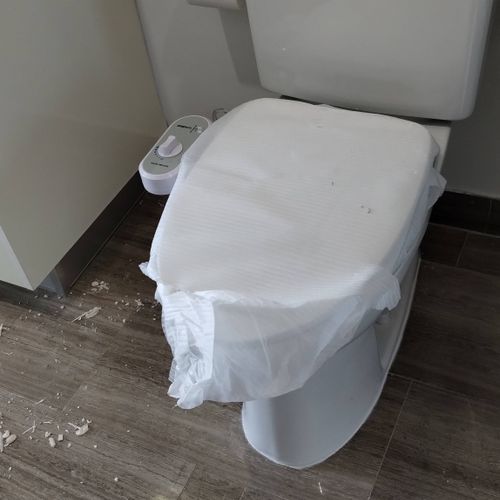 new toilet install 