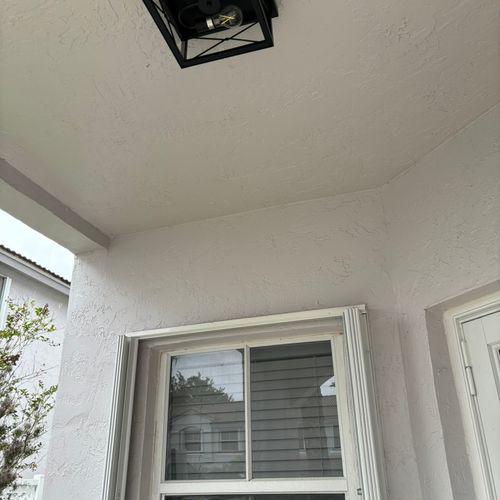 Joseph installed 3 outdoor lights for me. He was t