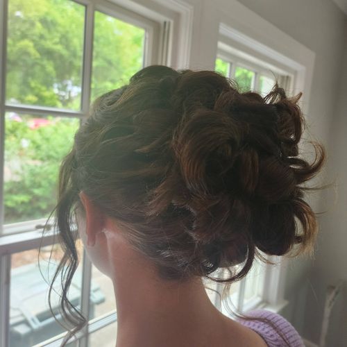 Prom up do style