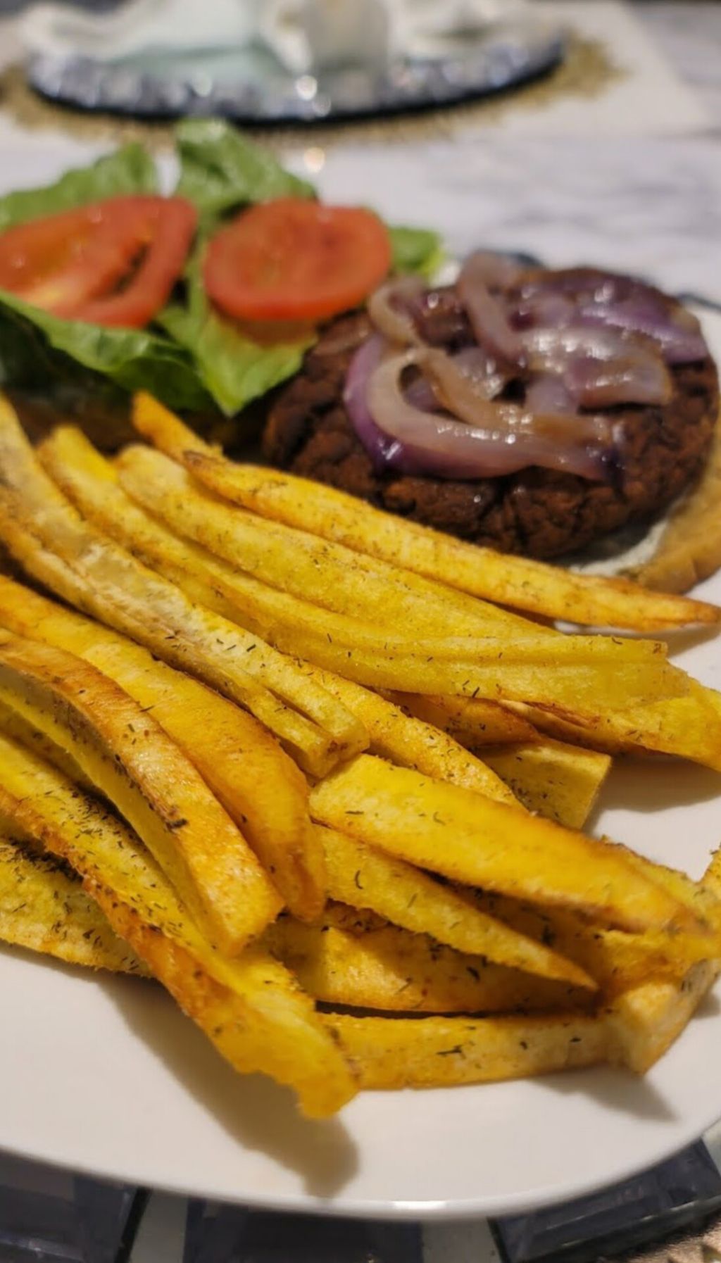 ALKALI BURRO FRIES AND MUSHROOM BURGER! 