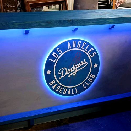 Custom-made Dodgers bar