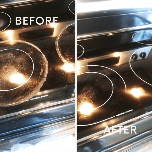 Before & After Stove Clean