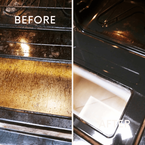 Before & After Oven Clean
