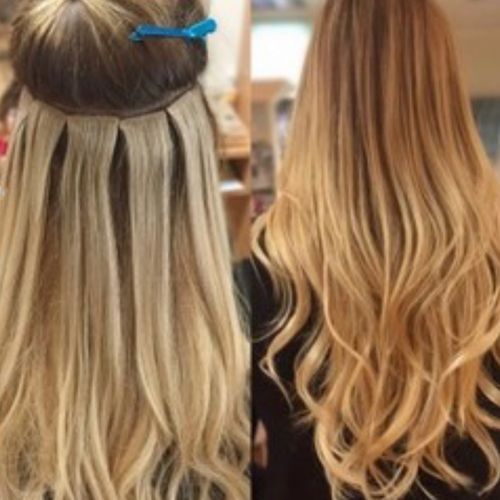 Hair tape extensions 