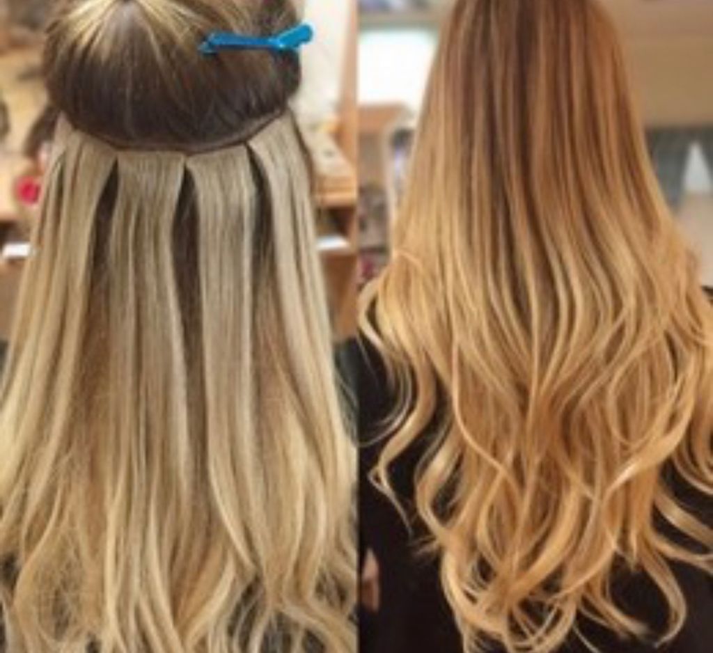 Hair tape extensions 