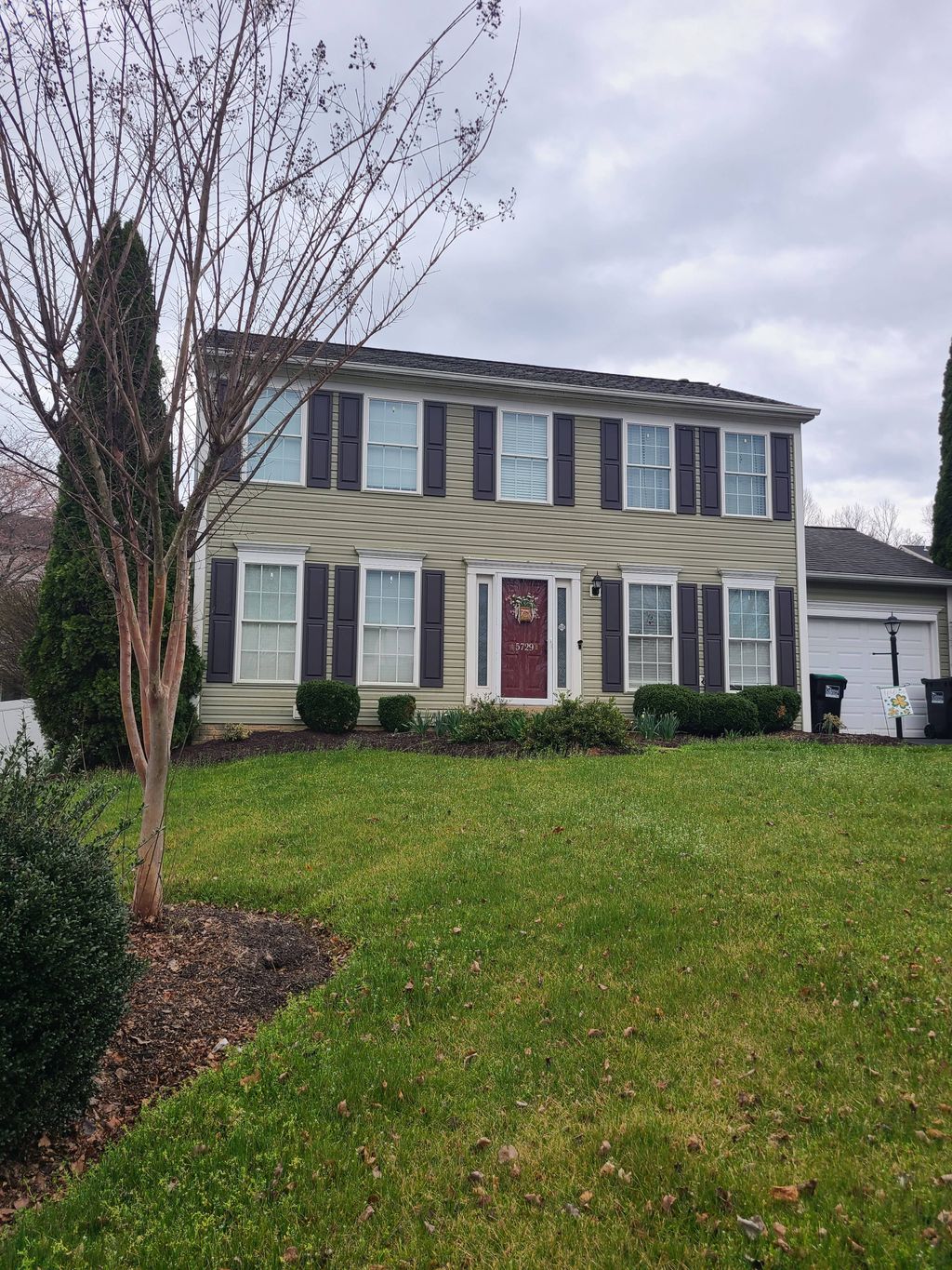 vinyl shutter on siding wall 